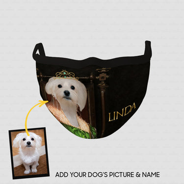 Personalized Dog Gift Idea - Royal Dog's Portrait 32 For Dog Lovers - Cloth Mask